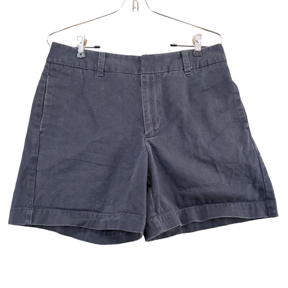GAP Factory Store Womens Chino Shorts Blue Size 8 Cotton Slash Pockets - Picture 1 of 10